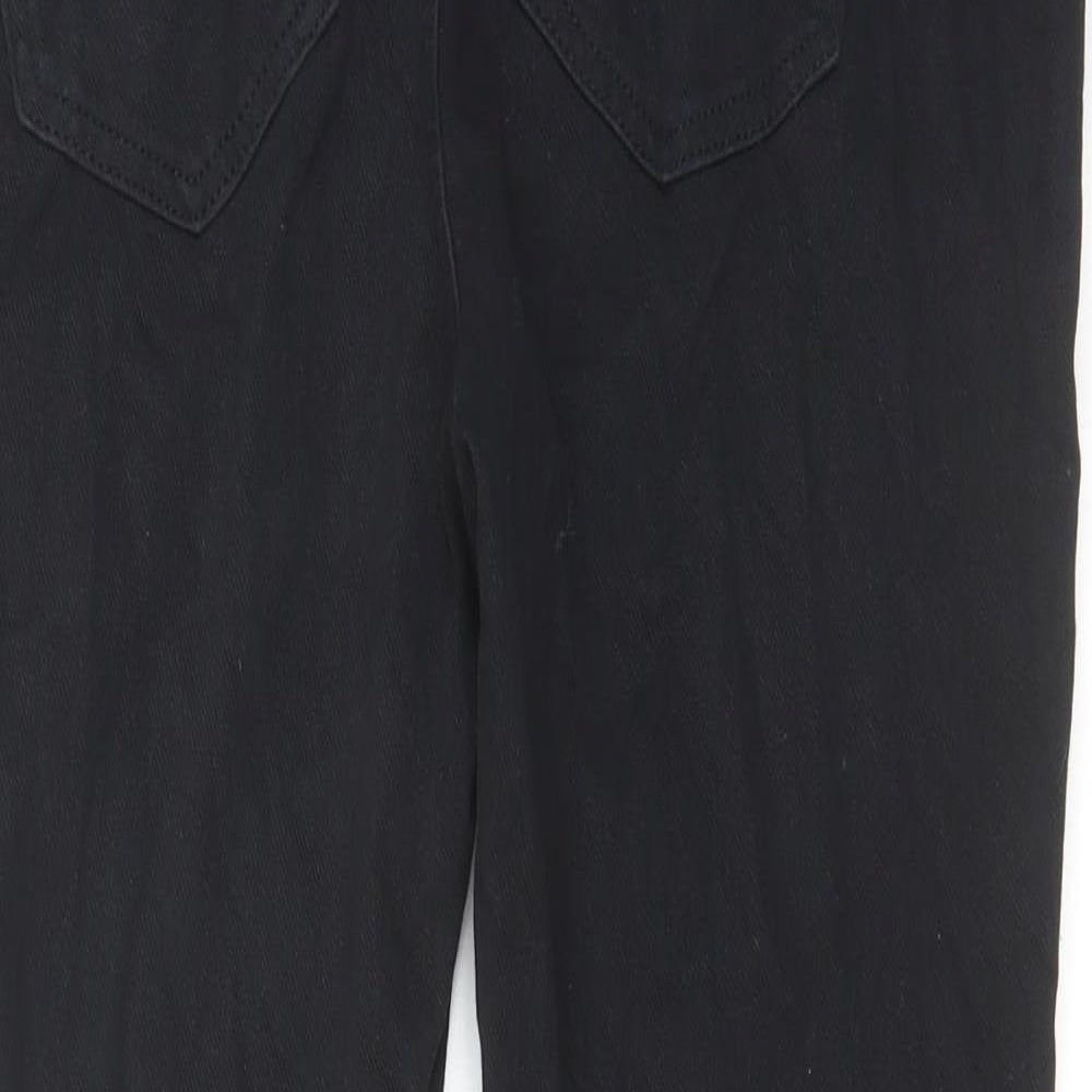 Indigo Womens Black Cotton Skinny Jeans Size 14 L29 in Regular Zip