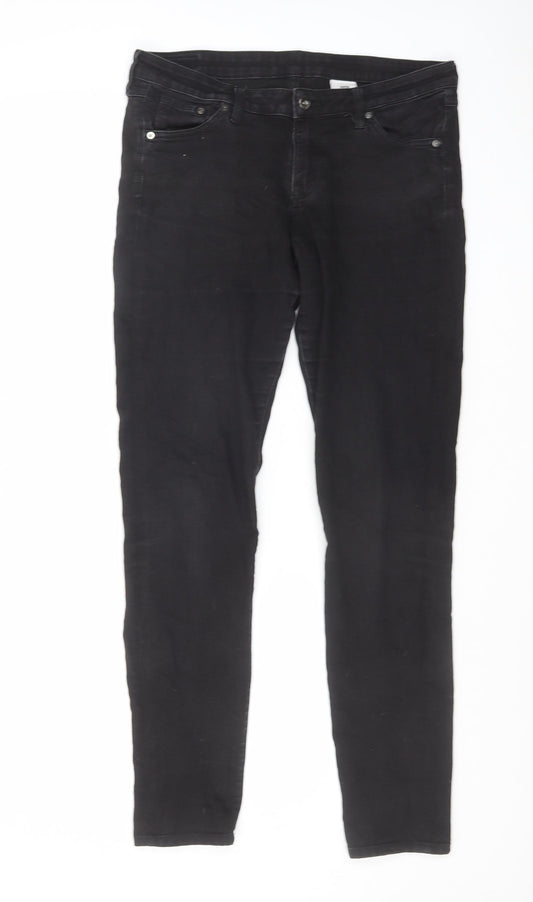 H&M Mens Black Cotton Skinny Jeans Size 30 in L32 in Regular Zip