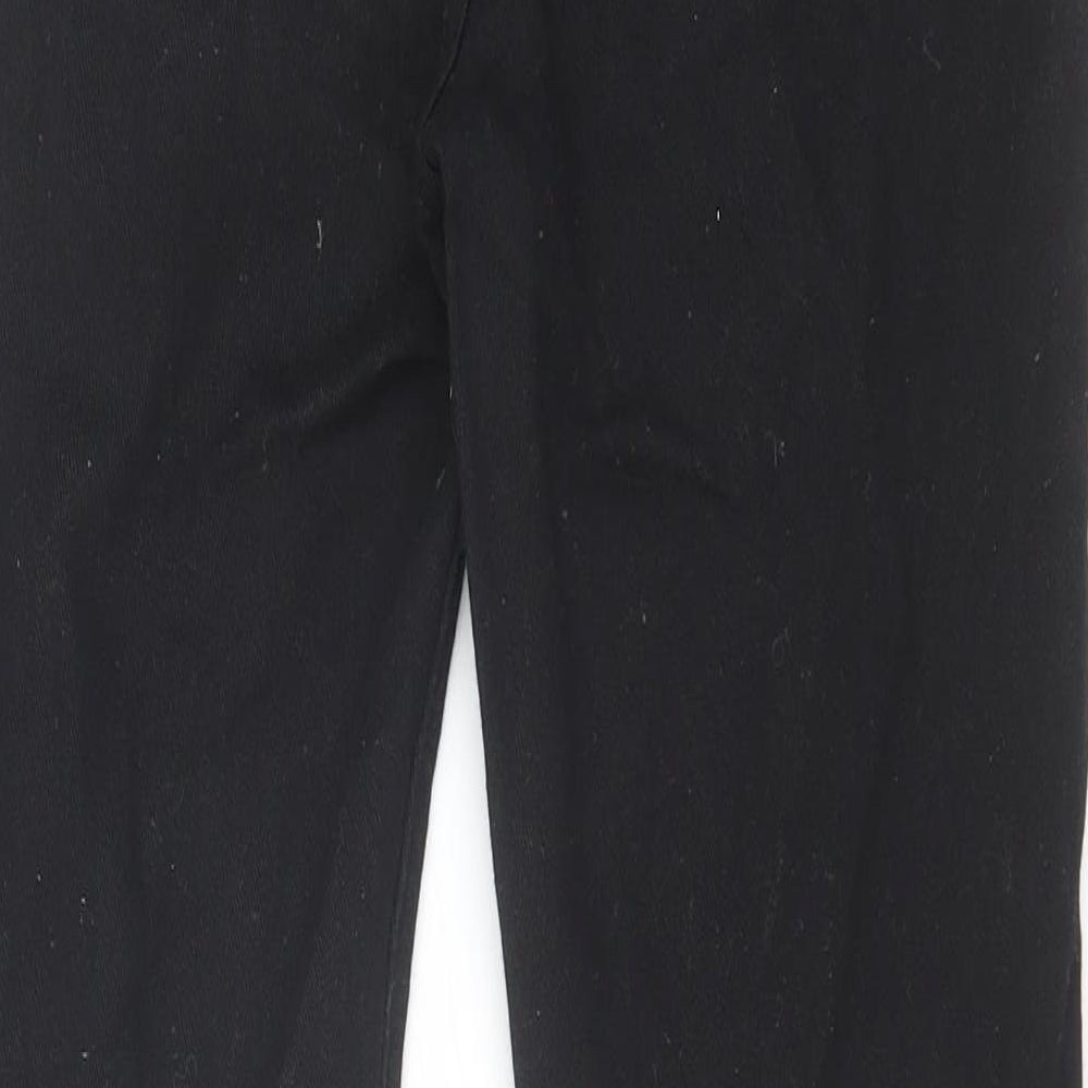 Boohoo Womens Black Cotton Skinny Jeans Size 6 L30 in Regular Zip