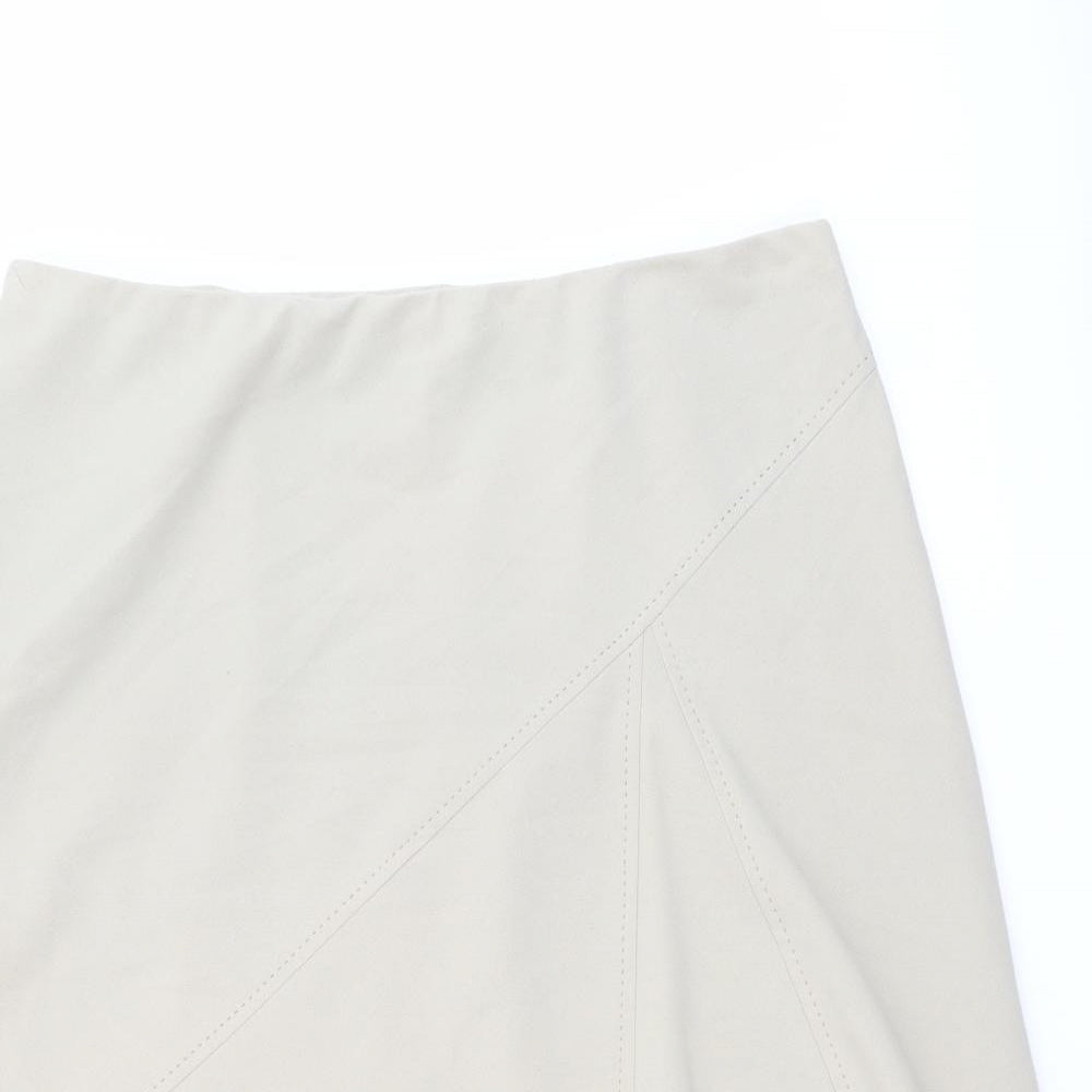 Sarah Hamilton Womens Beige Polyester A-Line Skirt Size 20