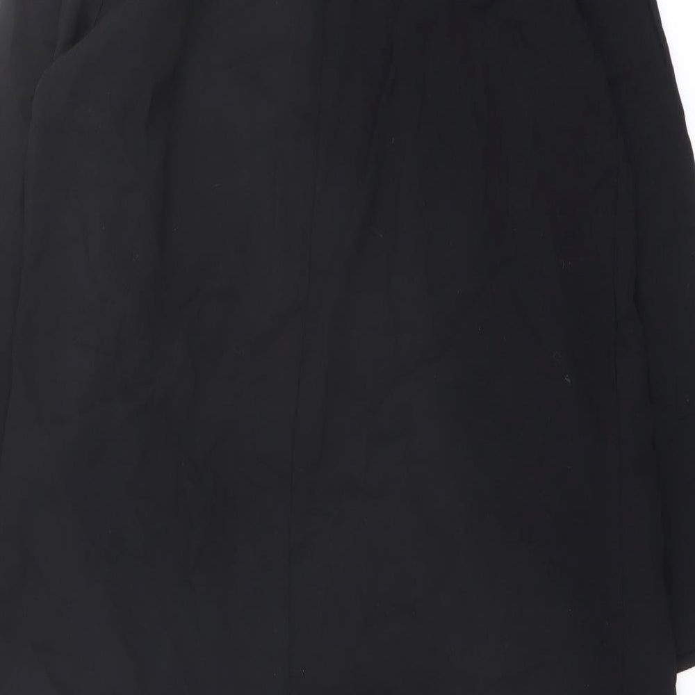 ASOS Womens Black Overcoat Coat Size 10