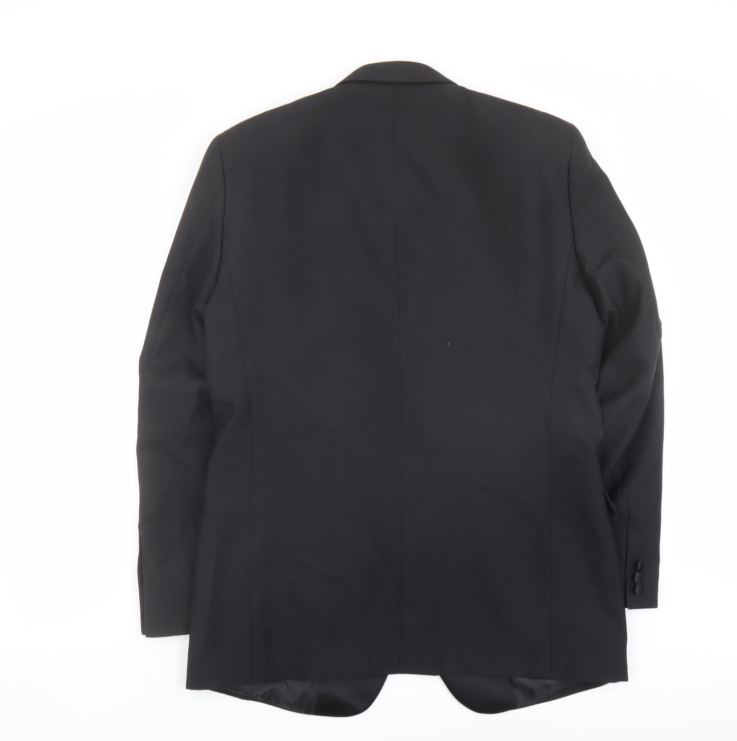 Clemont Dirext Mens Black Polyester Tuxedo Suit Jacket Size 40 Regular