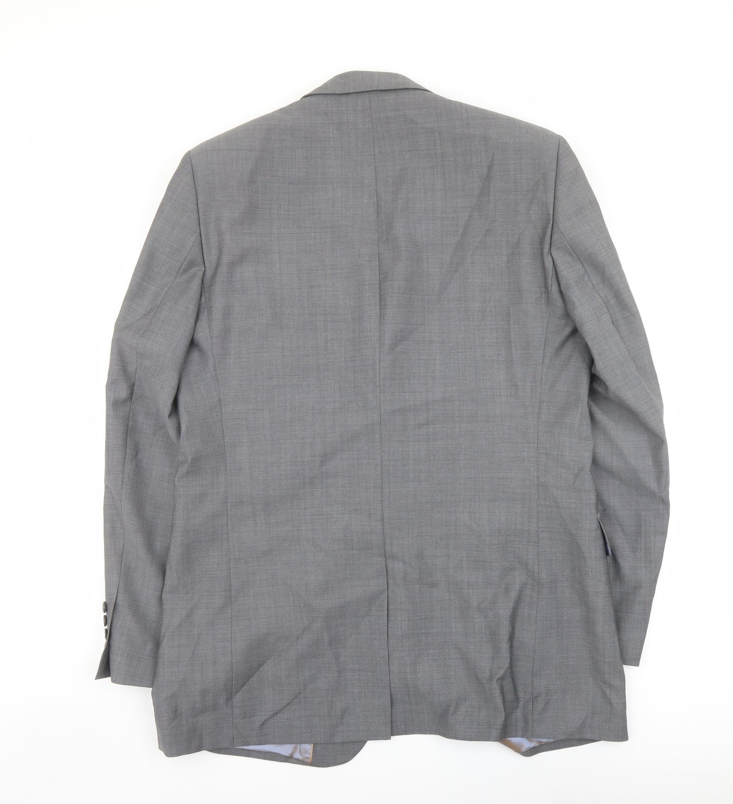 Linea Mens Grey Wool Jacket Suit Jacket Size 42 Regular