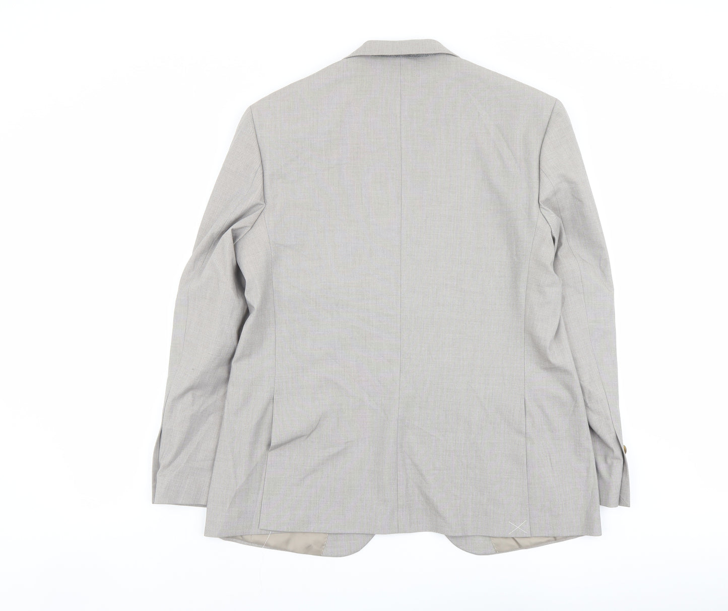 Marks and Spencer Mens Ivory Polyester Jacket Suit Jacket Size 42 Regular
