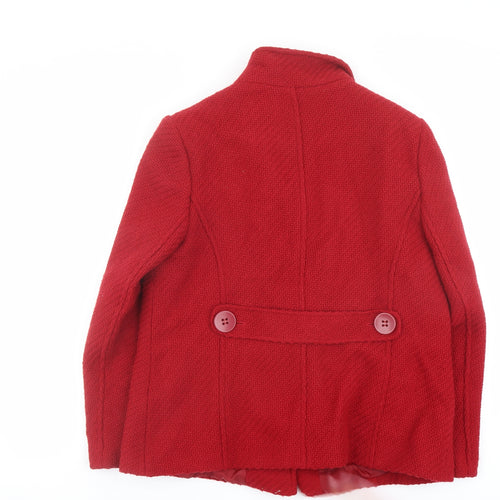 Debenhams Womens Red Jacket Size 18 Button