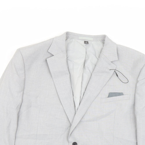Marks and Spencer Mens Green Polyester Jacket Suit Jacket Size 46 Regular