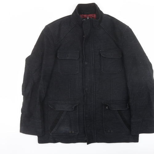 Thomas Nash Mens Black Jacket Size L Zip