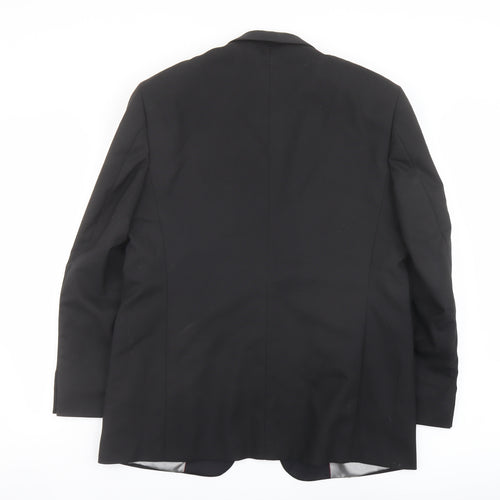 Armando Mens Black Polyester Tuxedo Suit Jacket Size 44 Regular