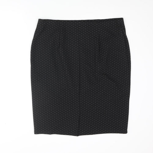 Bonmarché Womens Black Geometric Polyester Straight & Pencil Skirt Size 20