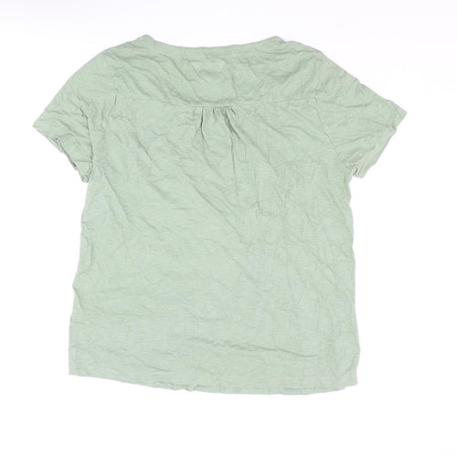 MANTARAY PRODUCTS Womens Green Polyester Basic T-Shirt Size 20 Round Neck