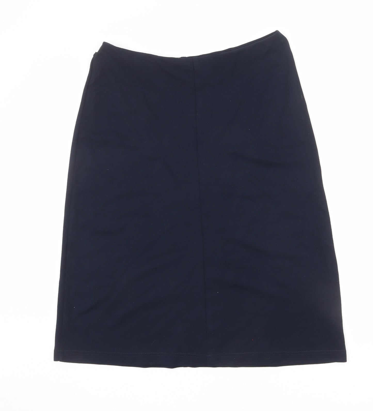 Marks and Spencer Womens Blue Viscose A-Line Skirt Size 16