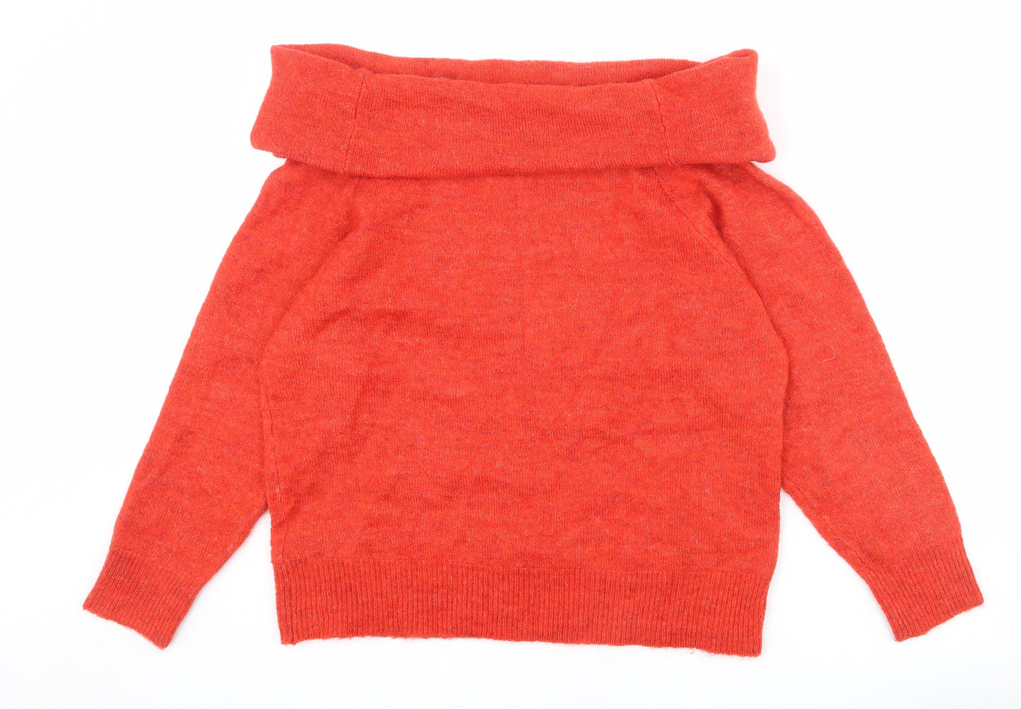 NEXT Womens Red Roll Neck Acrylic Pullover Jumper Size M