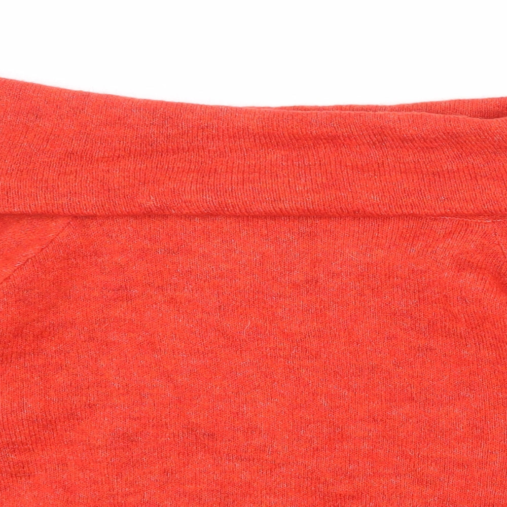 NEXT Womens Red Roll Neck Acrylic Pullover Jumper Size M