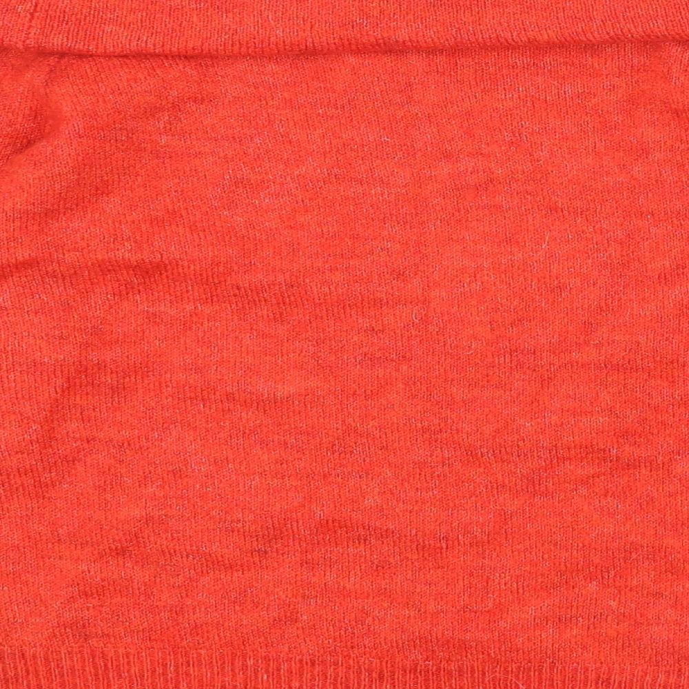 NEXT Womens Red Roll Neck Acrylic Pullover Jumper Size M