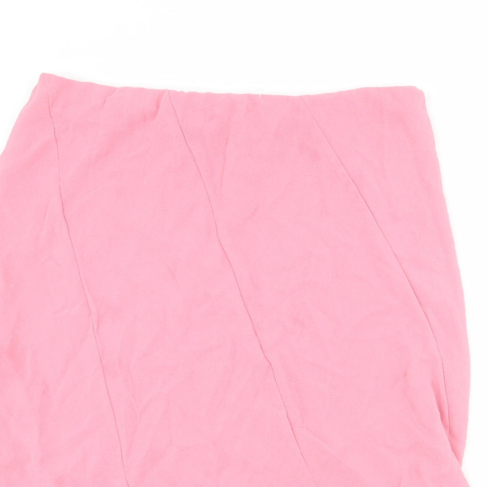 Bonmarché Womens Pink Polyester Swing Skirt Size 20