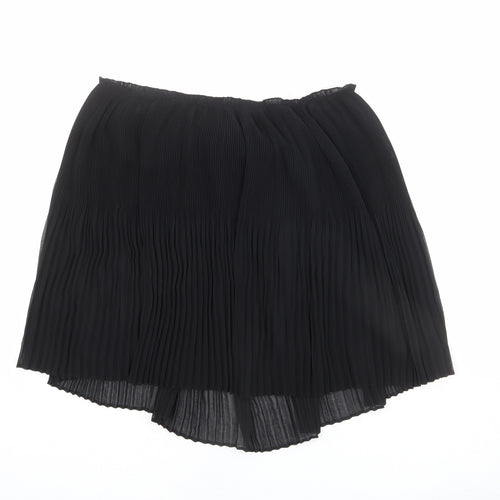 H&M Womens Black Polyester Pleated Skirt Size 16