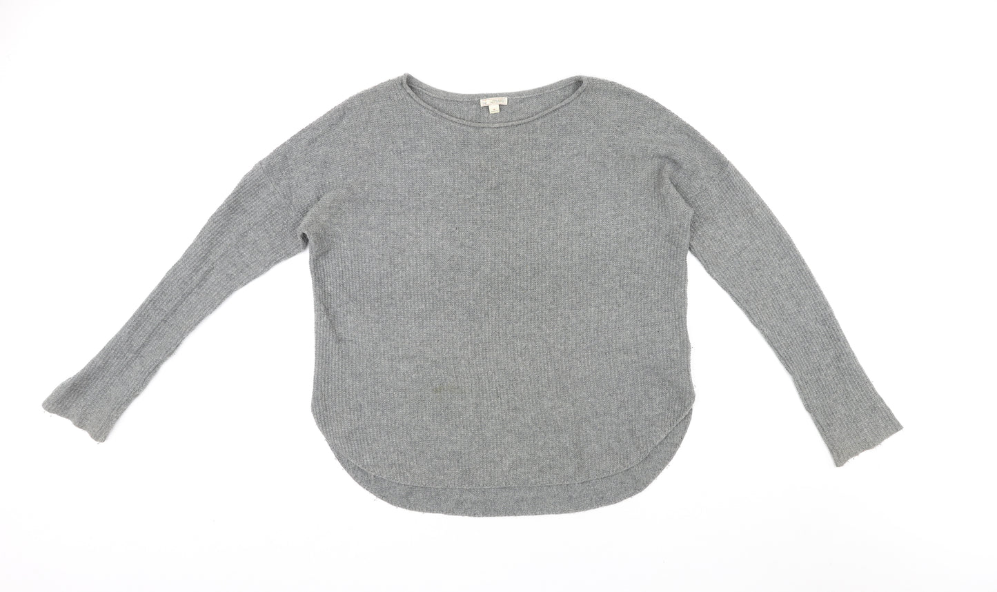 Gap Womens Grey Boat Neck Nylon Pullover Jumper Size M