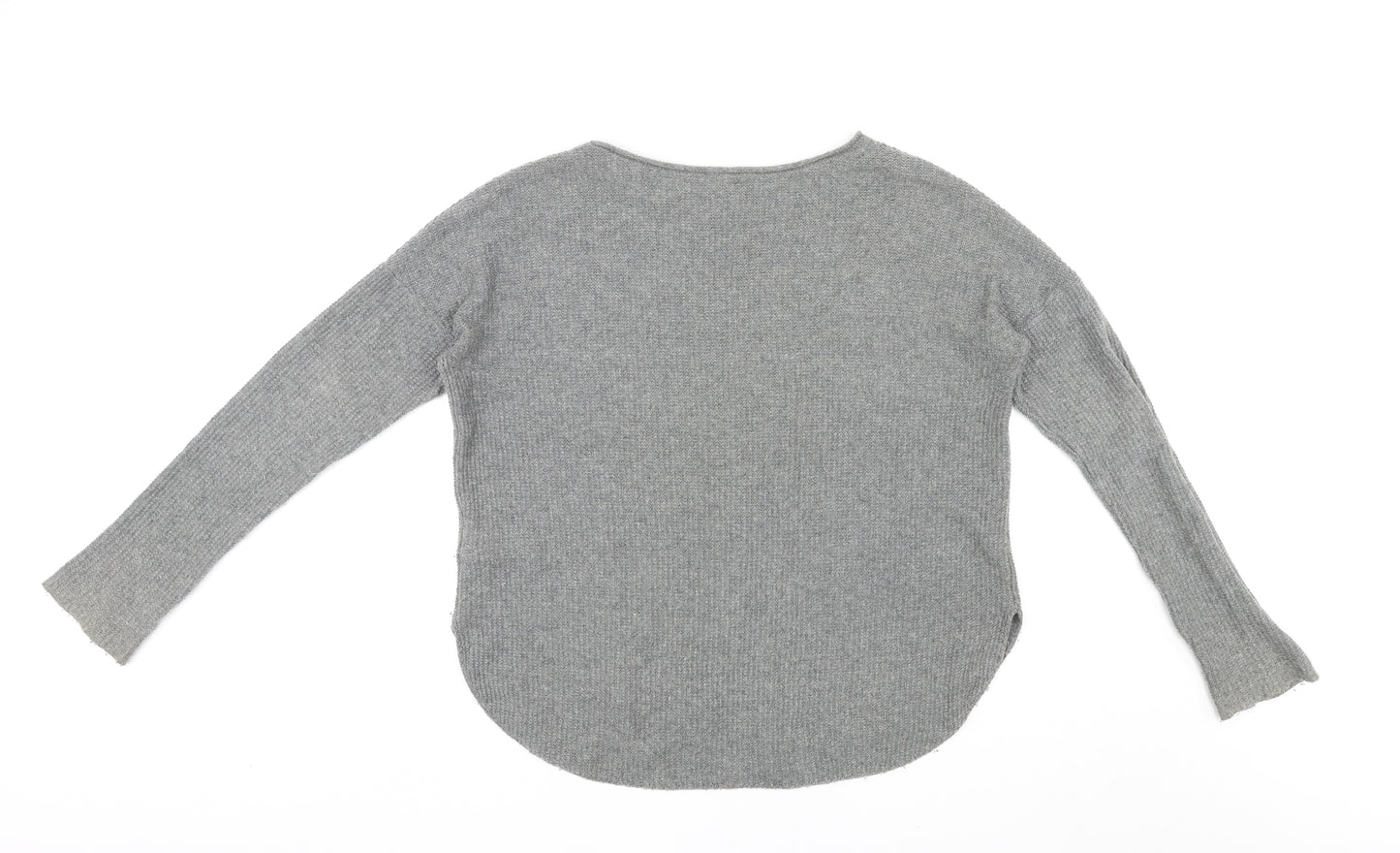 Gap Womens Grey Boat Neck Nylon Pullover Jumper Size M