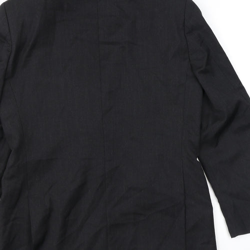 Moss Bros Mens Grey Wool Jacket Suit Jacket Size 38 Regular