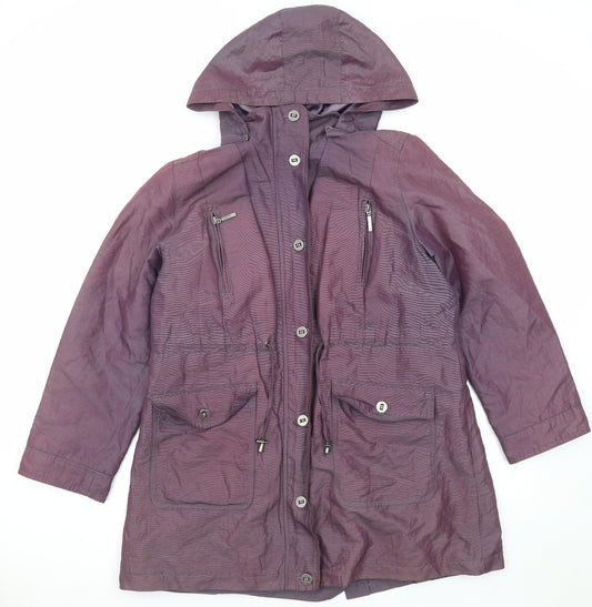 Per Una Womens Purple Jacket Size 16 Zip