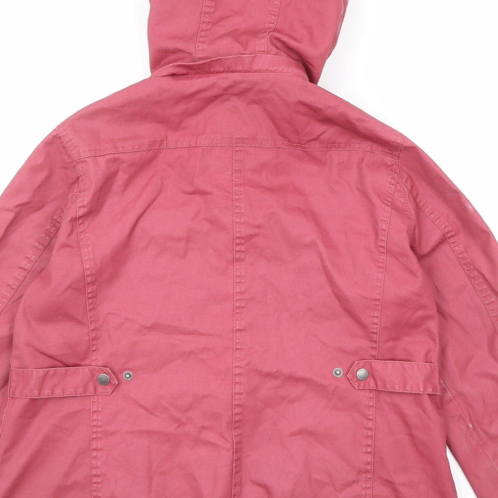 White Stuff Womens Pink Jacket Size 14 Zip