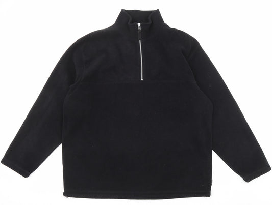 Zantos Mens Black Polyester Pullover Sweatshirt Size XL