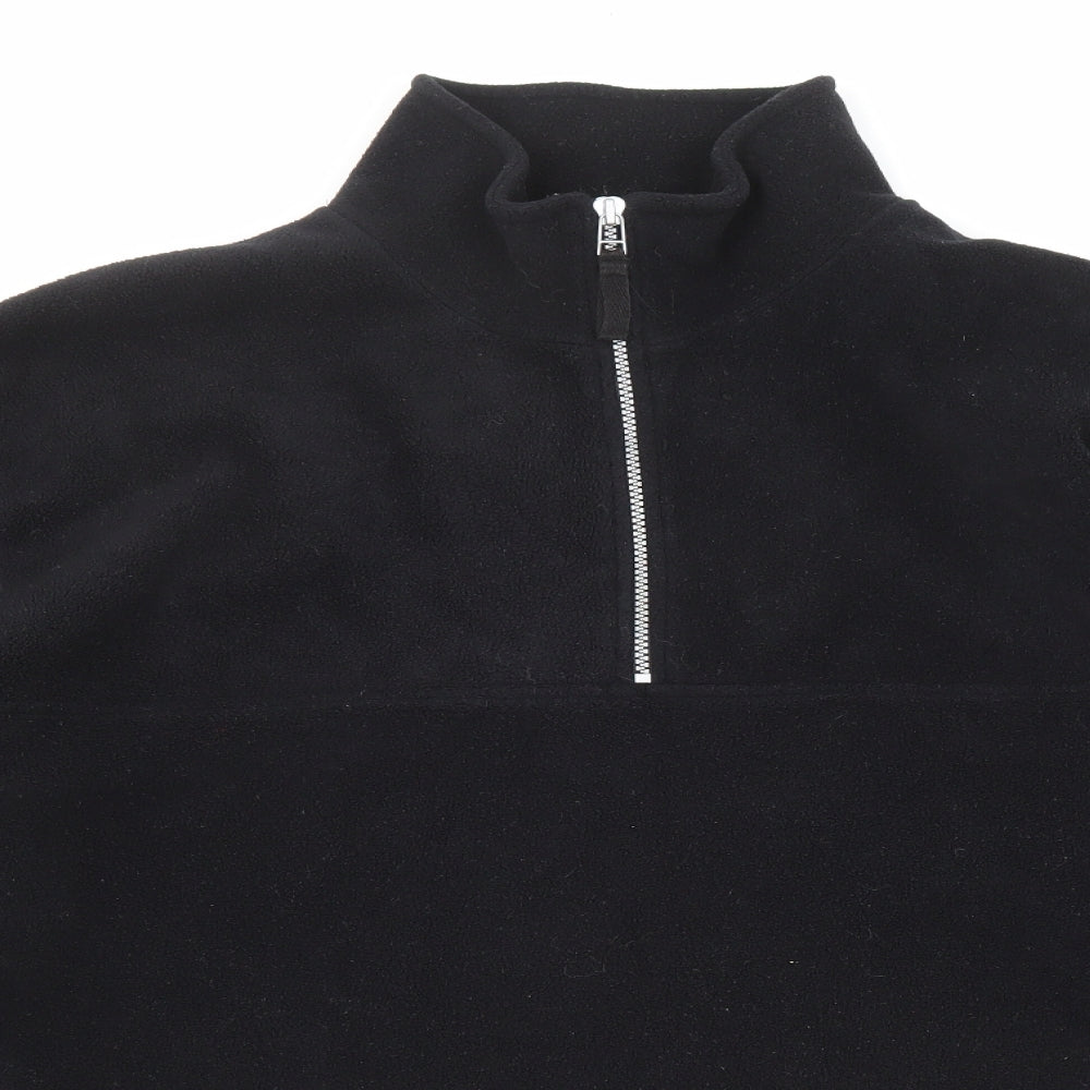 Zantos Mens Black Polyester Pullover Sweatshirt Size XL