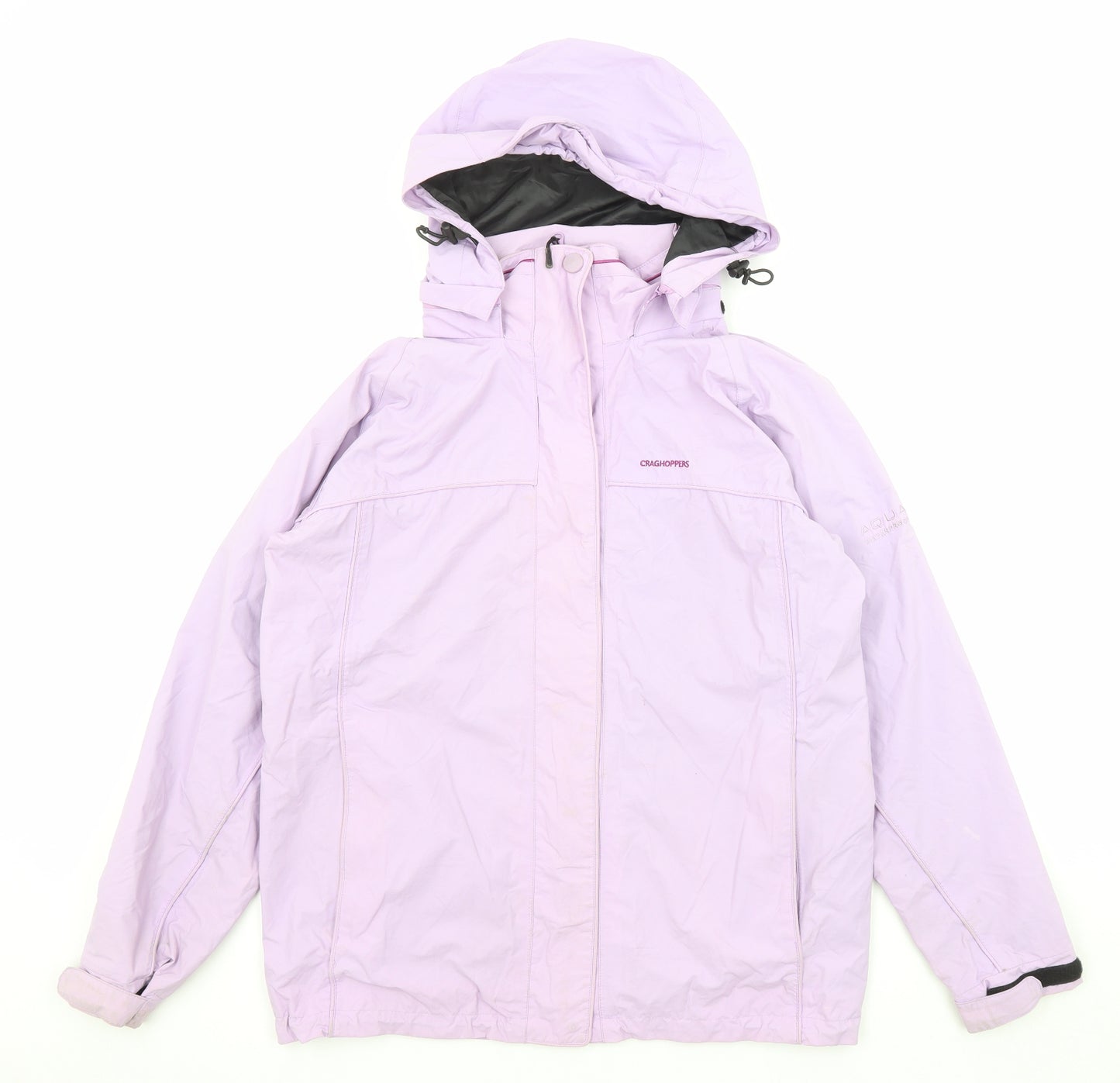 Craghoppers Womens Purple Windbreaker Jacket Size 12 Zip