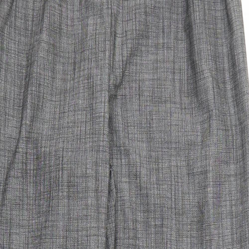 Very Womens Grey Viscose Carrot Trousers Size 16 L26 in Regular Zip