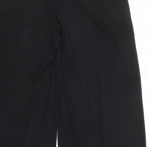 Everyday Womens Black Viscose Trousers Size 16 L30 in Regular
