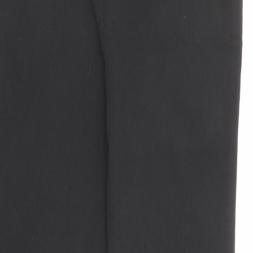 Yours Womens Black Polyester Trousers Size 16 L26 in Regular