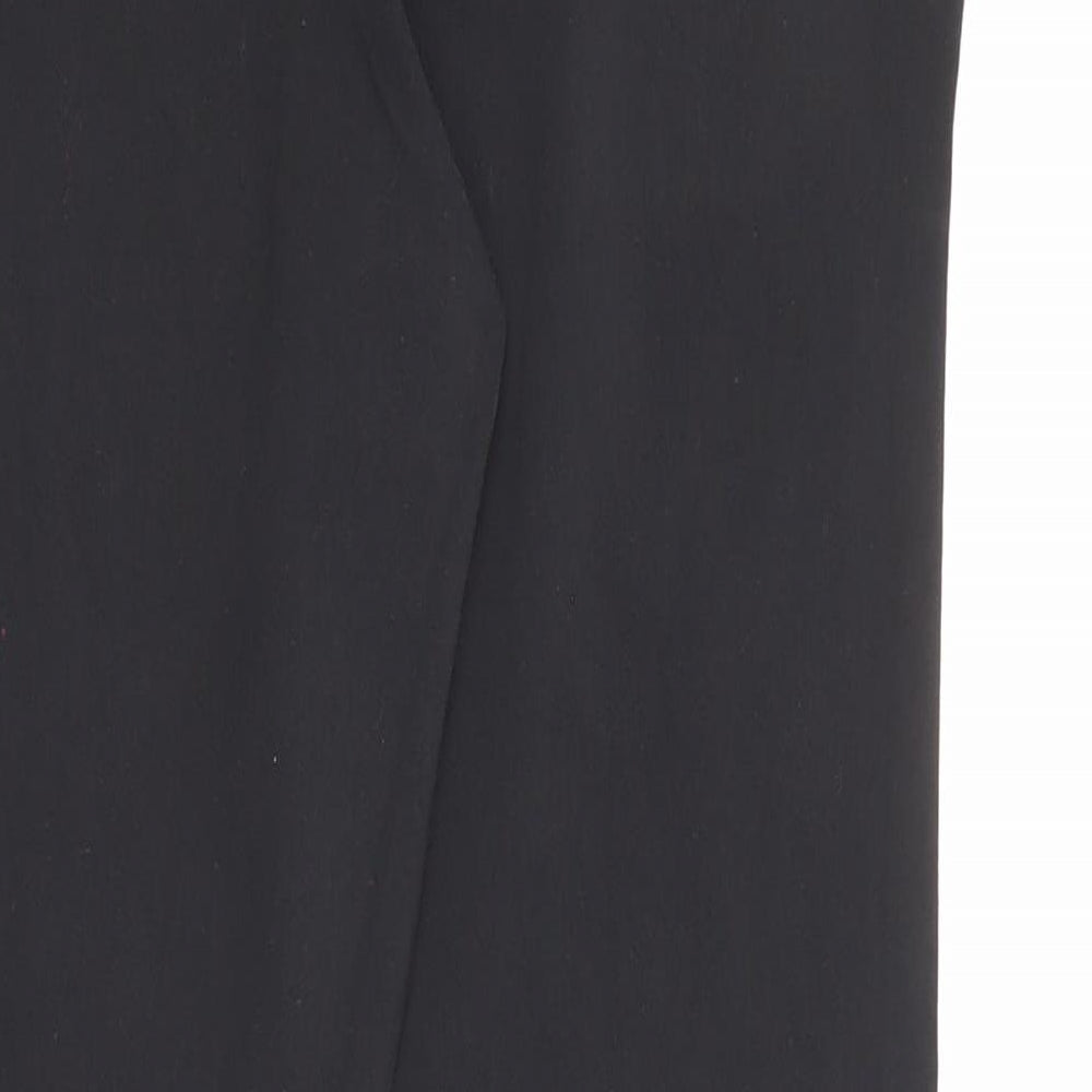 Yours Womens Black Polyester Trousers Size 16 L26 in Regular