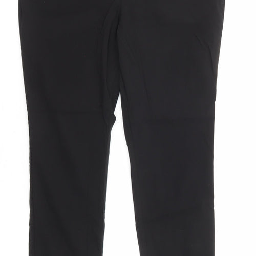 New Look Womens Black Polyester Dress Pants Trousers Size 16 L28 in Regular Zip