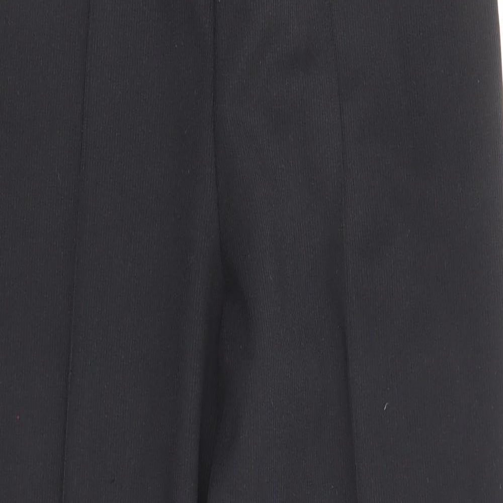 Marks and Spencer Womens Black Polyester Carrot Trousers Size 16 L26 in Regular