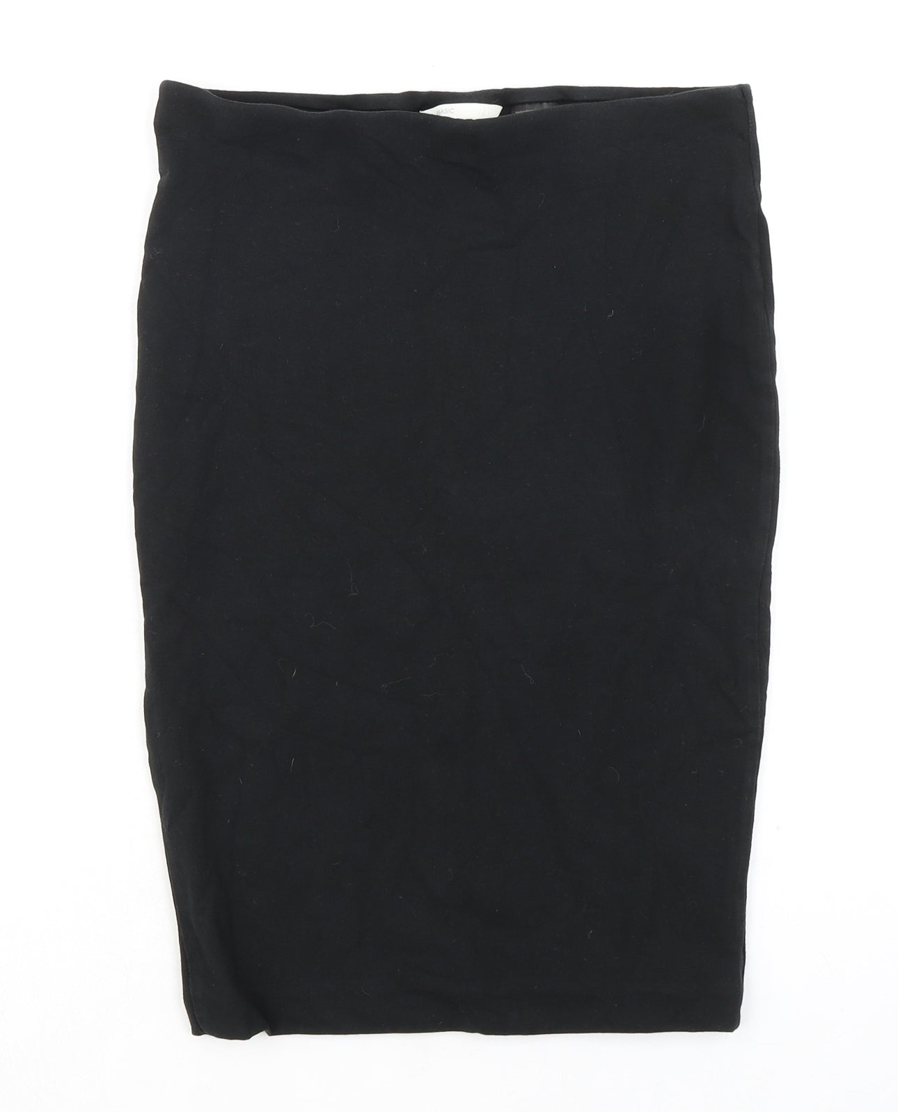 H&M Womens Black Cotton Bandage Skirt Size M