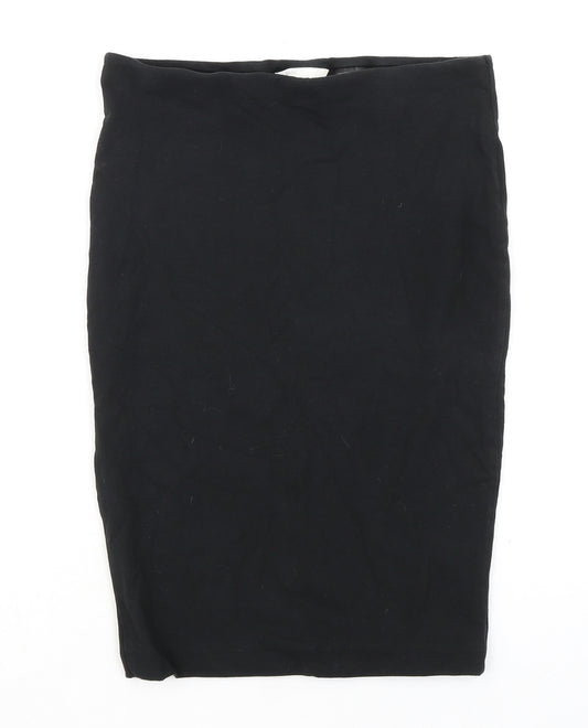 H&M Womens Black Cotton Bandage Skirt Size M