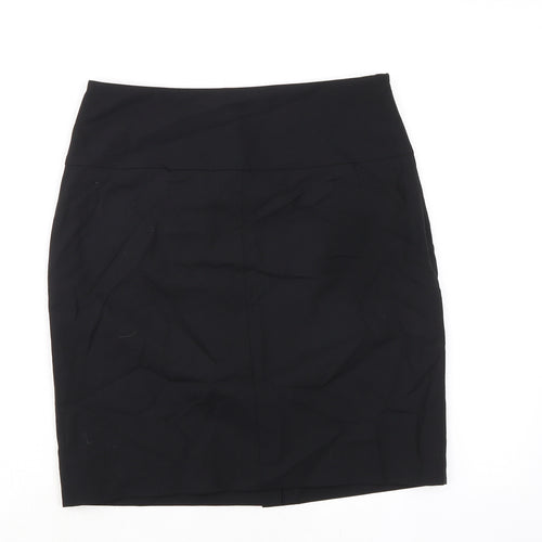 Banana Republic Womens Black Wool A-Line Skirt Size 6 Zip