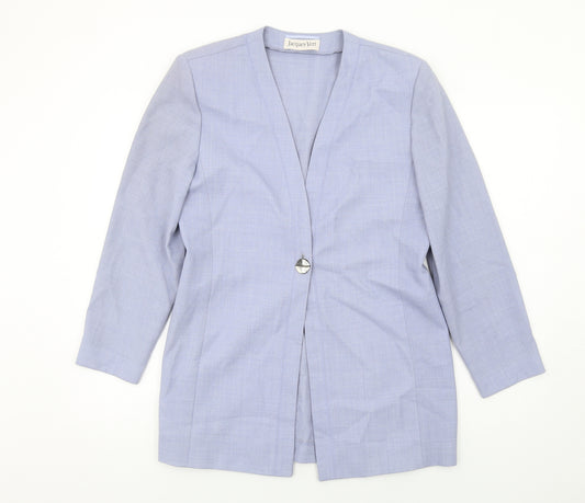 Jacques Vert Womens Blue Jacket Blazer Size 14 Button