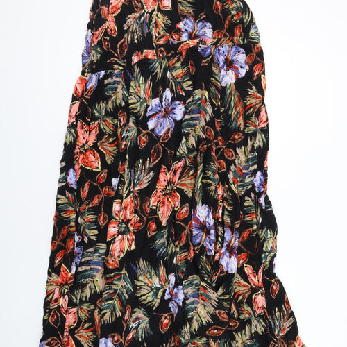 Together Womens Multicoloured Floral Viscose Maxi Size 22 V-Neck Pullover