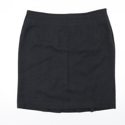 Debenhams Womens Grey Polyester Straight & Pencil Skirt Size 20 Zip