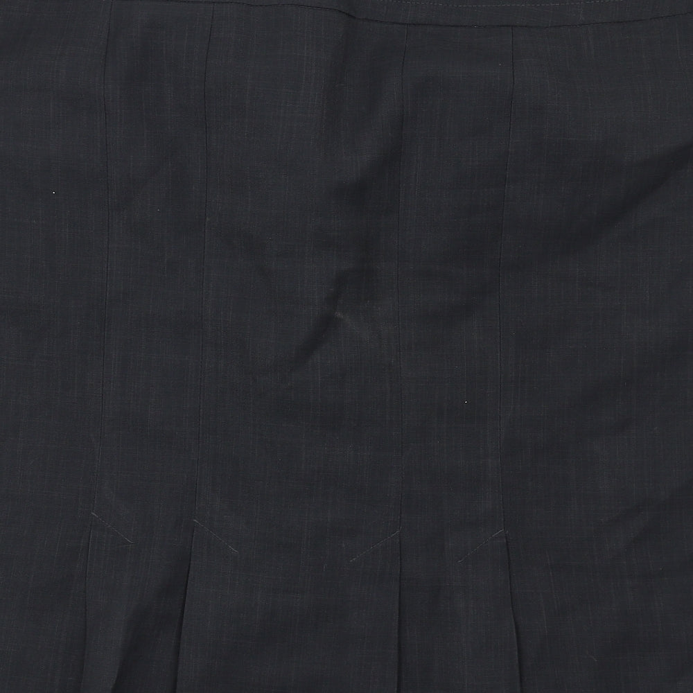 Debenhams Womens Grey Polyester Straight & Pencil Skirt Size 20 Zip