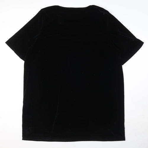 Missguided Womens Black Polyester A-Line Size 22 Crew Neck Pullover