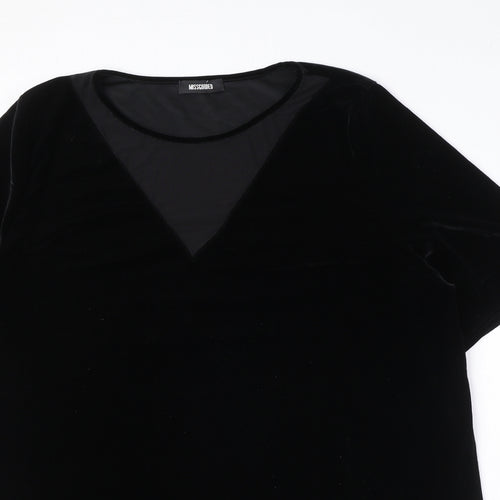 Missguided Womens Black Polyester A-Line Size 22 Crew Neck Pullover