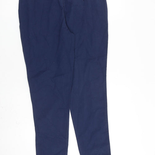 TU Womens Blue Cotton Straight Jeans Size 12 L29 in Regular Zip