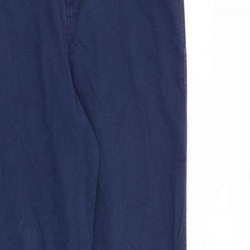 TU Womens Blue Cotton Straight Jeans Size 12 L29 in Regular Zip