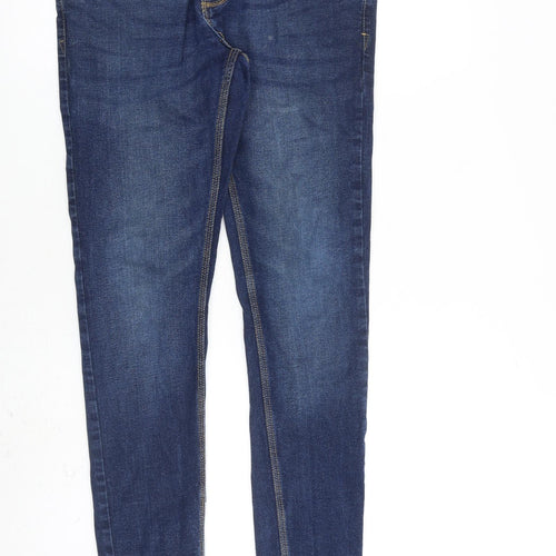 French Connection Mens Blue Cotton Blend Skinny Jeans Size 34 in L32 in Slim Zip