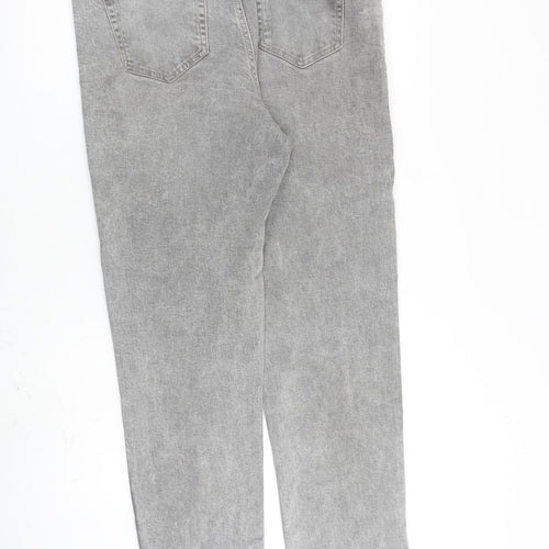 George Womens Grey Cotton Skinny Jeans Size 14 L30 in Regular Zip