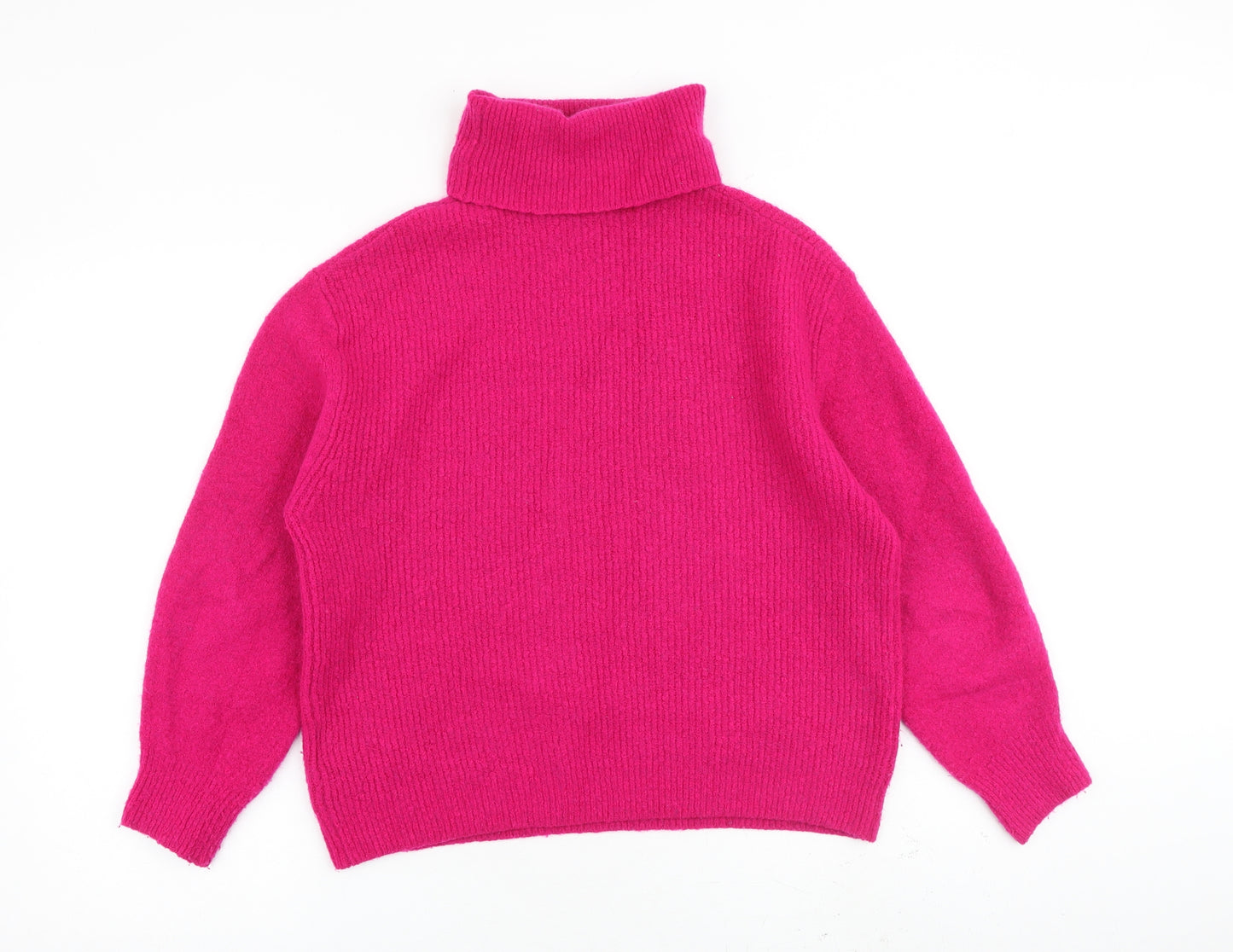 Whistles Womens Pink Roll Neck Acrylic Pullover Jumper Size XS