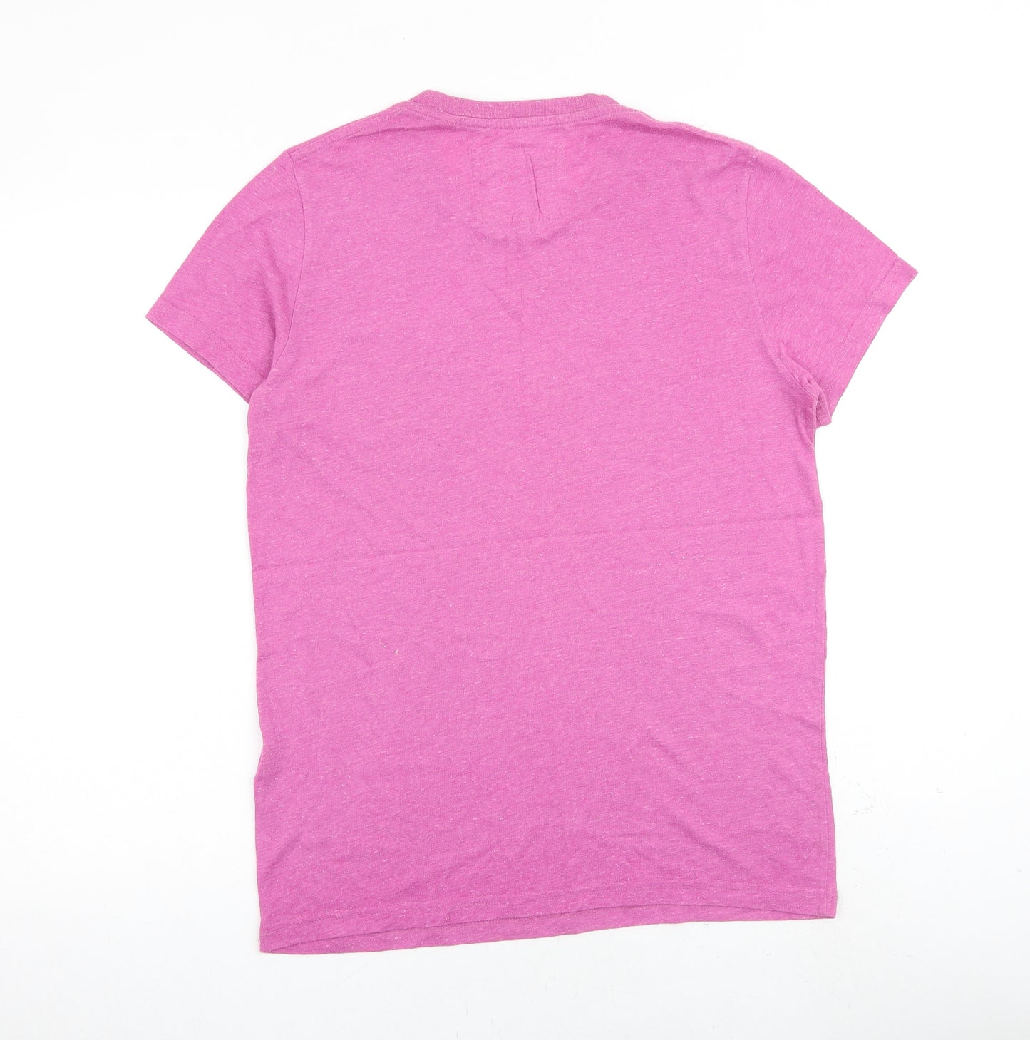 Jack Wills Mens Pink Cotton T-Shirt Size S Crew Neck