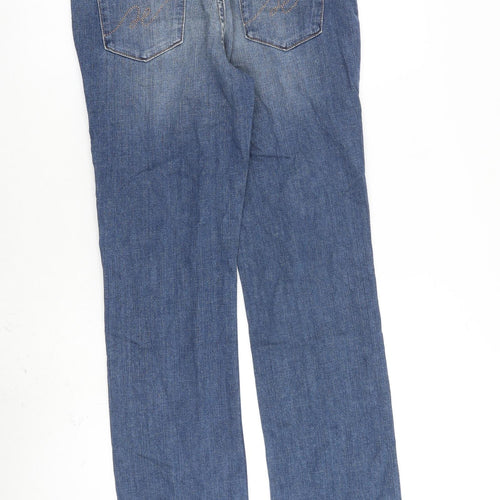 Tommy Hilfiger Womens Blue Cotton Straight Jeans Size 28 in L30 in Regular Zip
